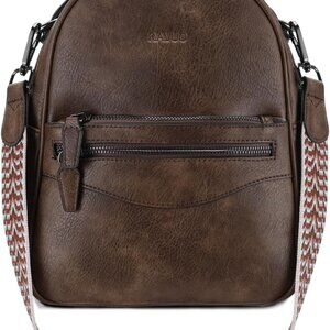 Mini Leather Backpack for Women Small Convertible Fashion Handbag Travel